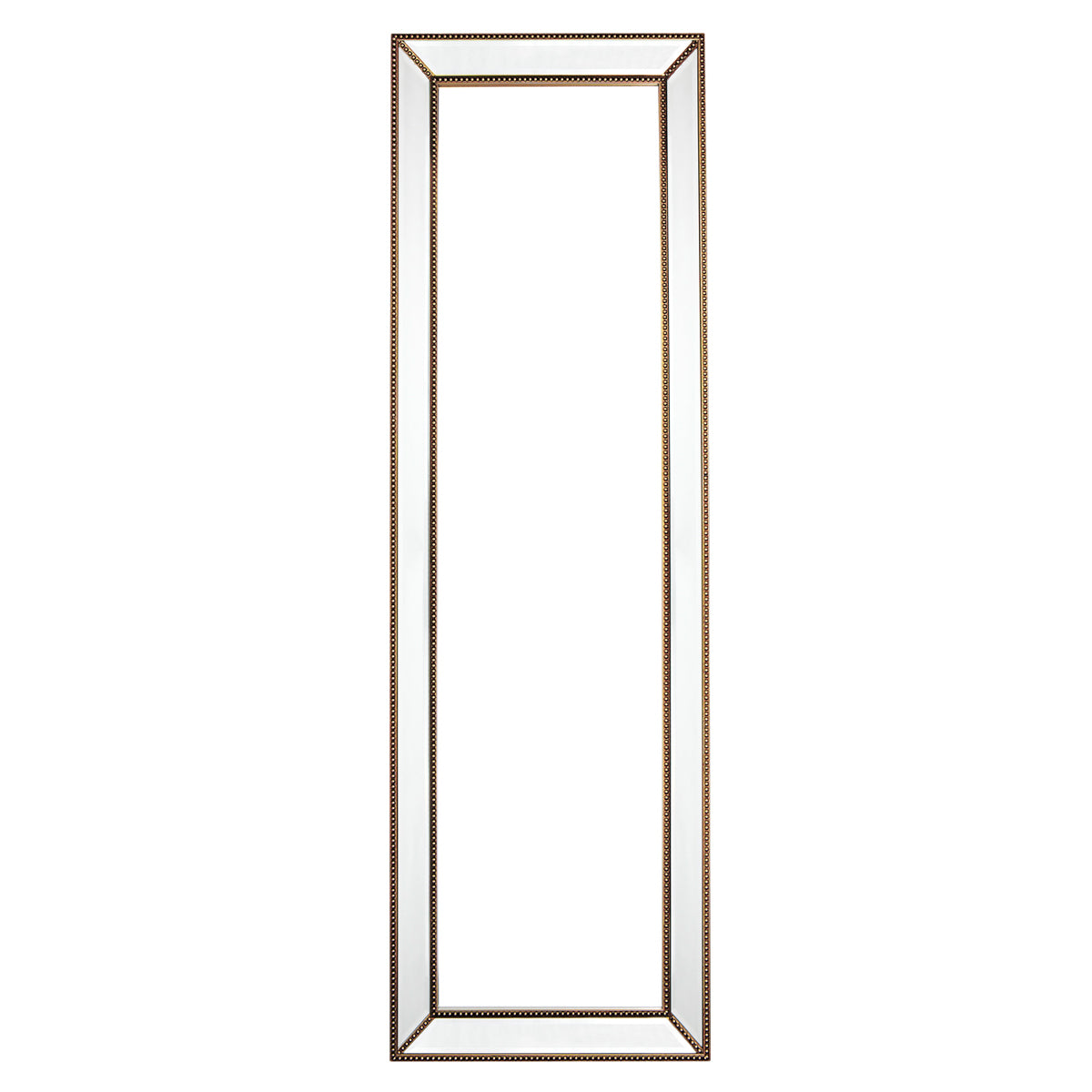 Zeta 48x155cm Cheval Mirror - Antique Gold