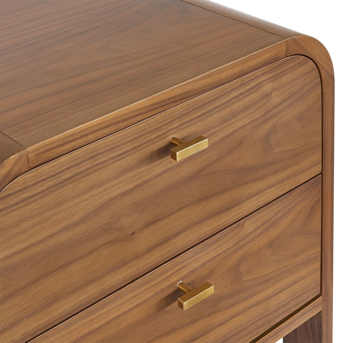 Chisholm 60x60cm Bedside Table - Walnut