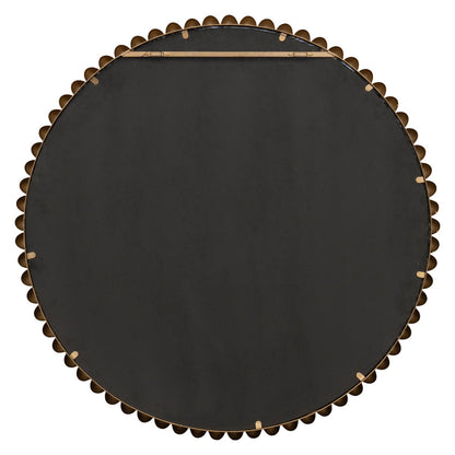 Esme Round Wall Mirror - Gold Leaf