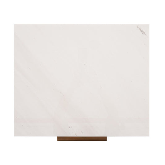 Benedict White Oak Bedside Table - White Marble