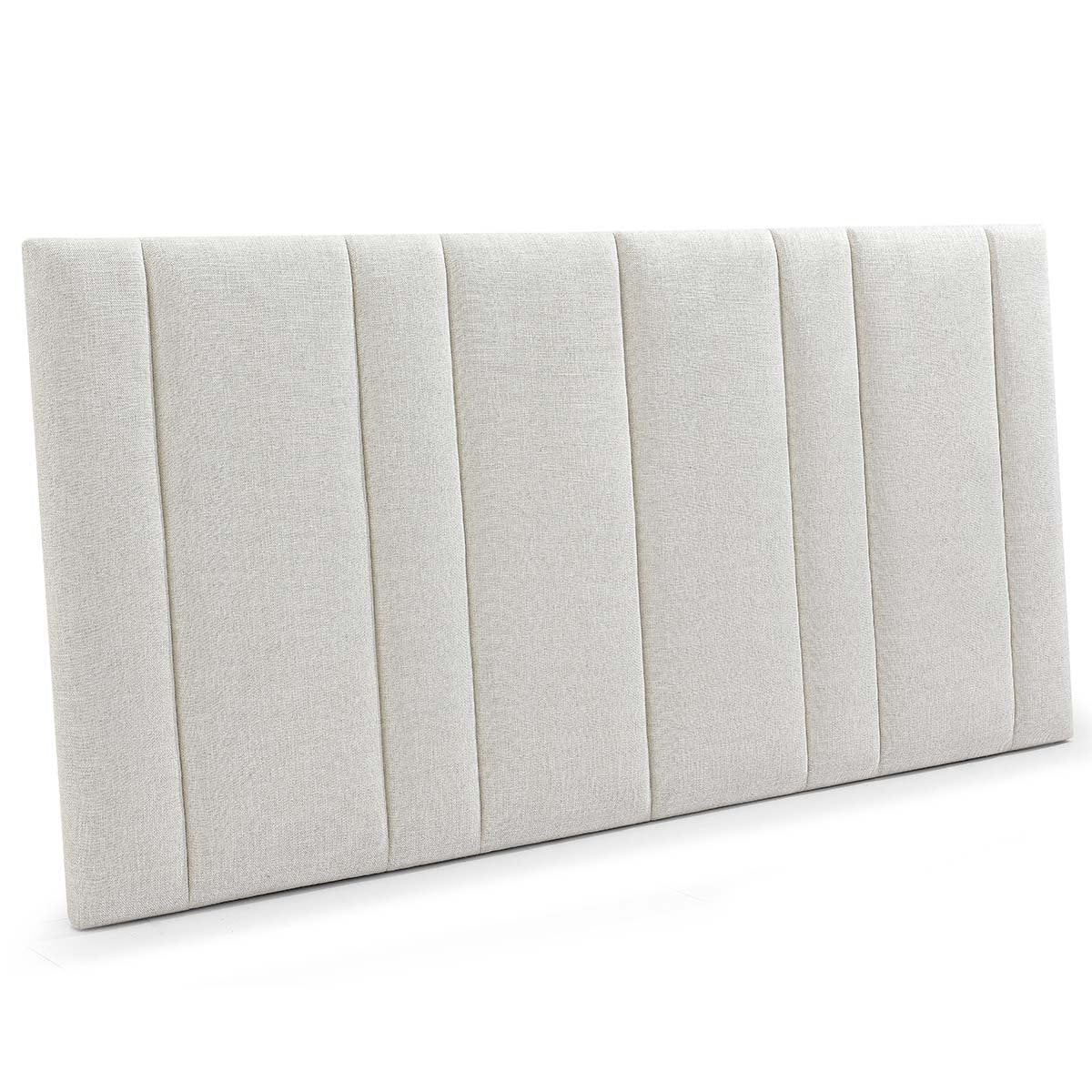 Bronx 277x130cm Queen Bedhead - Natural Linen