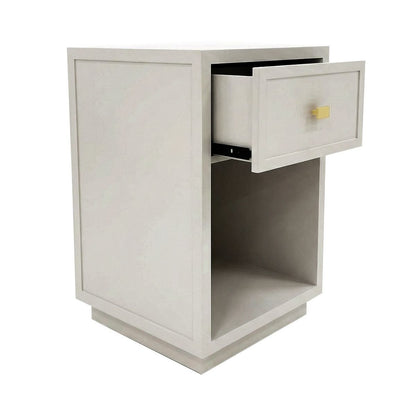 Logan 40x60cm Bedside Table - Grey