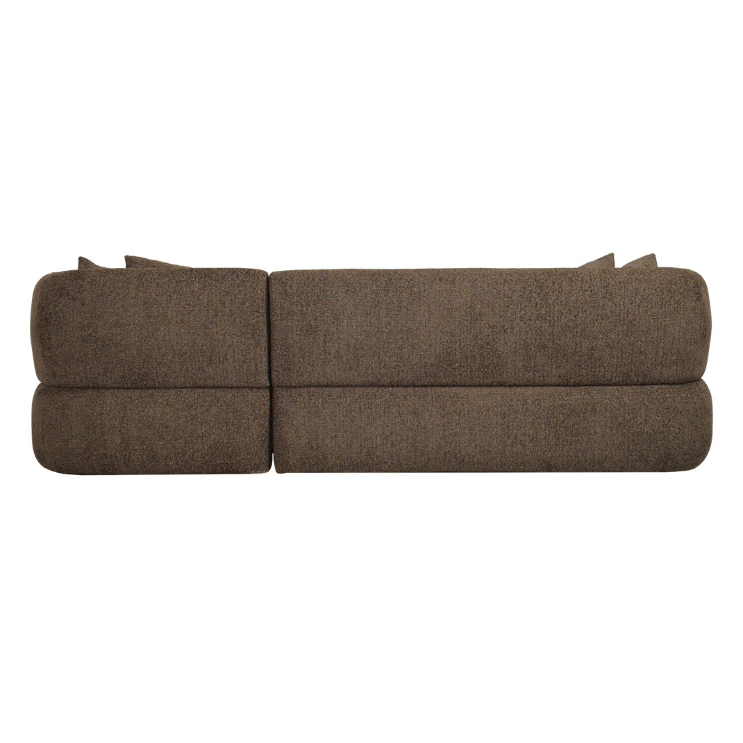 Greenwich Modular 3 Seater Sofa w Right Chaise - Espresso