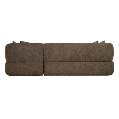 Greenwich Modular 3 Seater Sofa w Right Chaise - Espresso