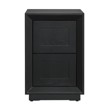 Balmain 40x65cm Bedside Table - Black