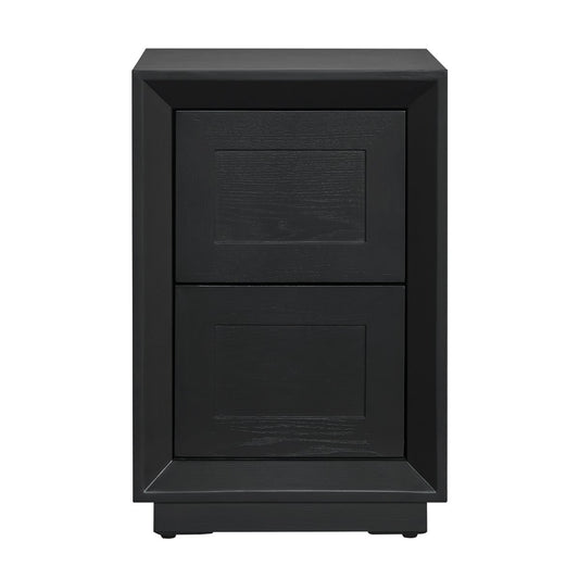 Balmain 40x65cm Bedside Table - Black