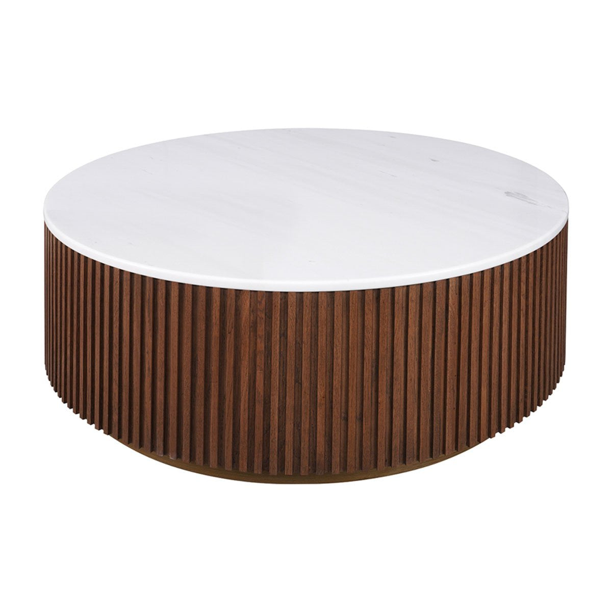 Mason Round Coffee Table - Medium Walnut