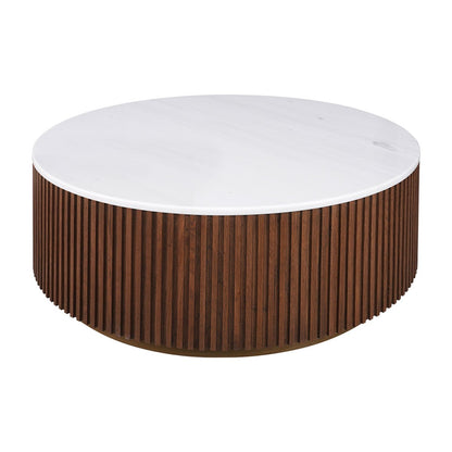 Mason Round Coffee Table - Medium Walnut