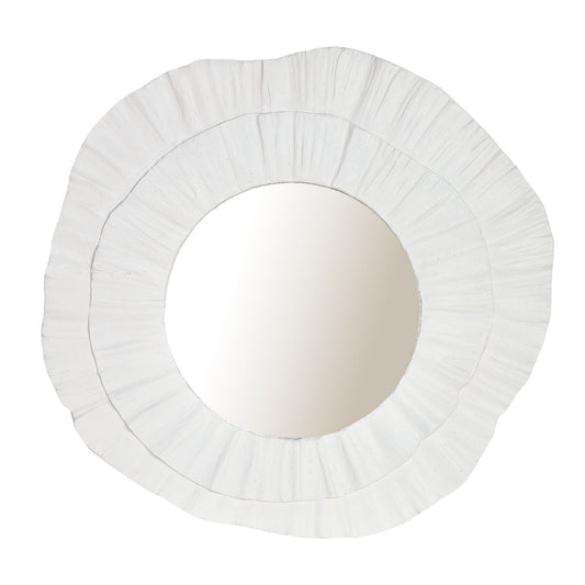 Corfu 108x102cm Wall Mirror - White