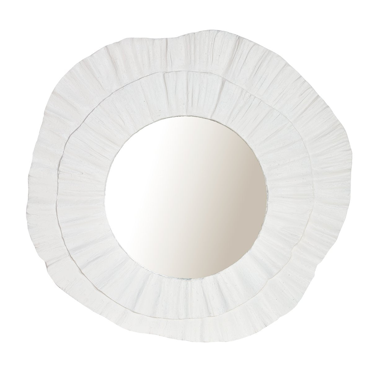 Corfu 108x102cm Wall Mirror - White