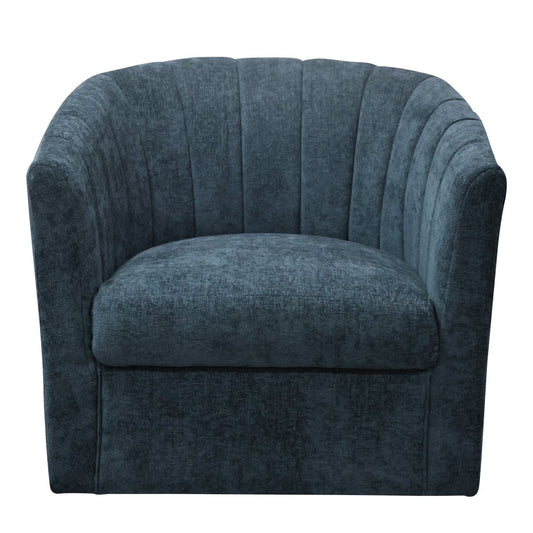 Cadman Swivel Arm Chair - Teal Chenille