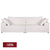 Midtown 4 Seater Sofa - White Linen