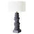 Mendoza Table Lamp - Grey w White Shade