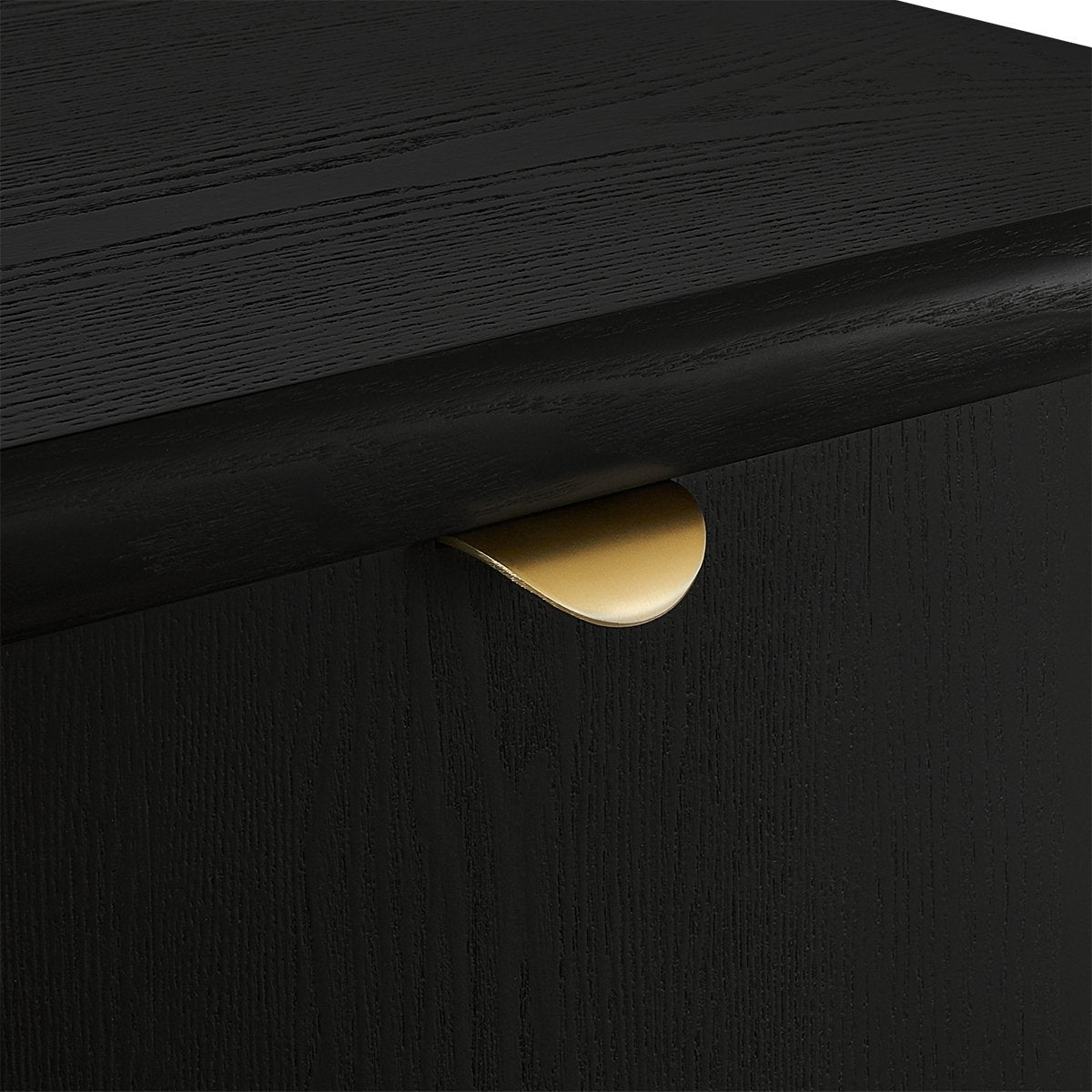 Lina 50x55cm Bedside Table - Black