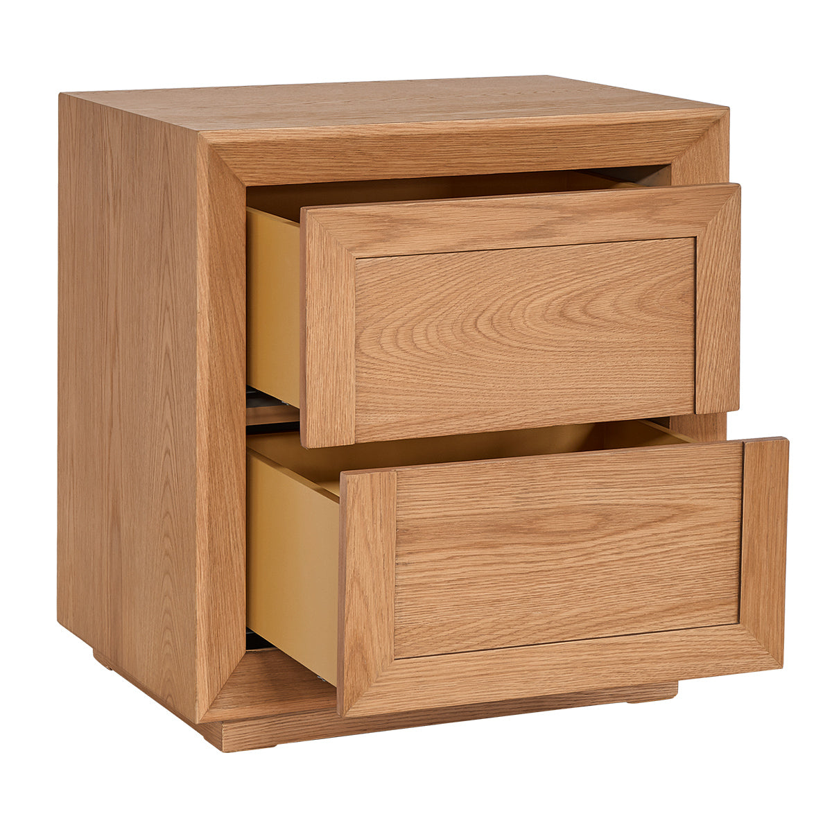 Balmain 60x65cm Tall Bedside Table - Natural Oak - OUTLET NSW