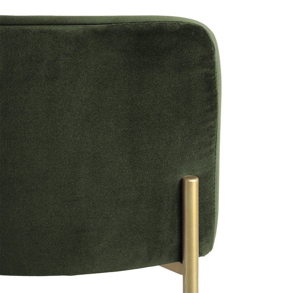 Leon Kitchen Stool - Moss Velvet