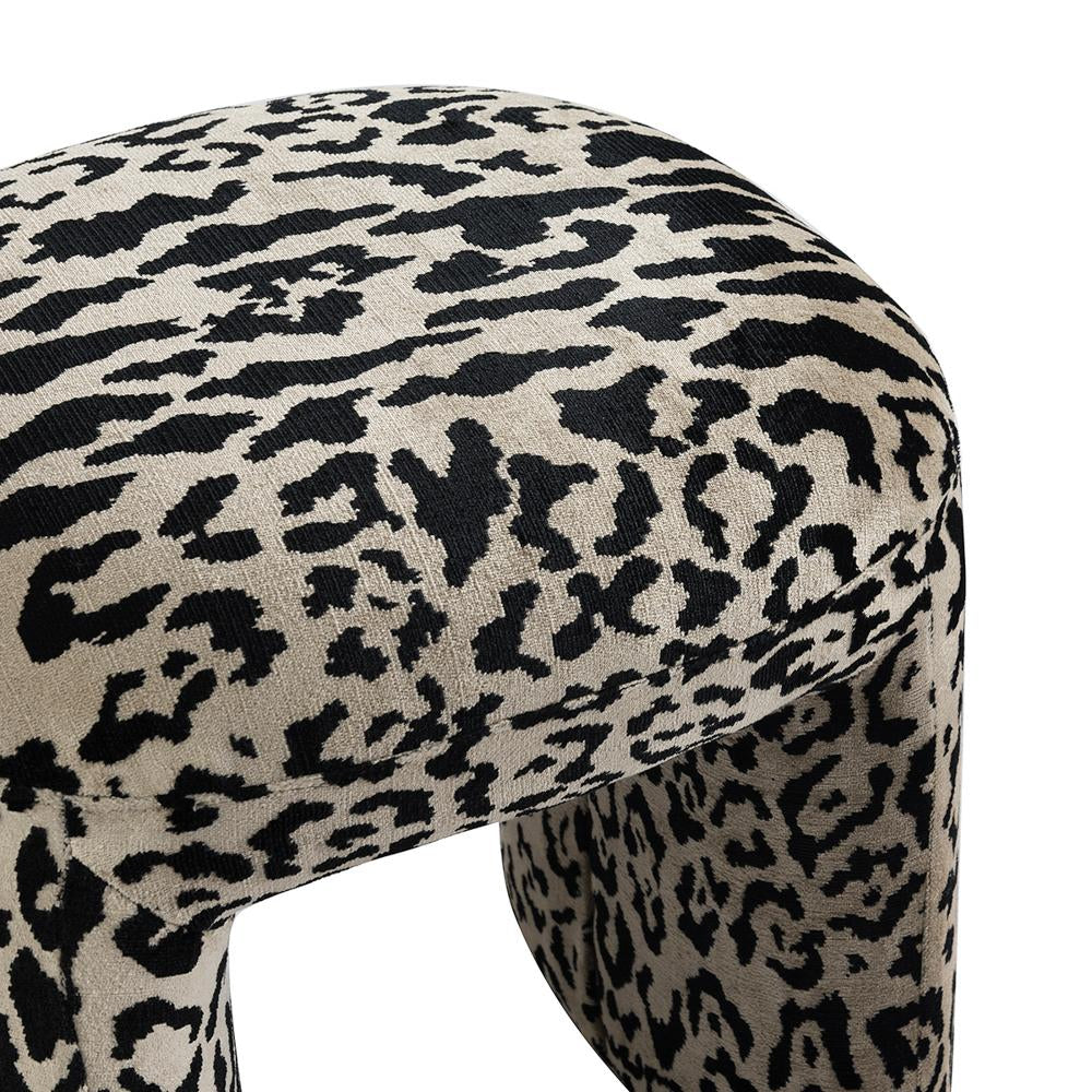 Piper Stool - Leopard Chenille *LIMITED EDITION*