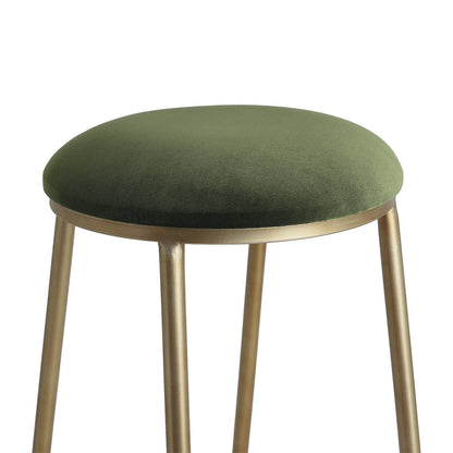 Annie Bar Stool - Moss Velvet