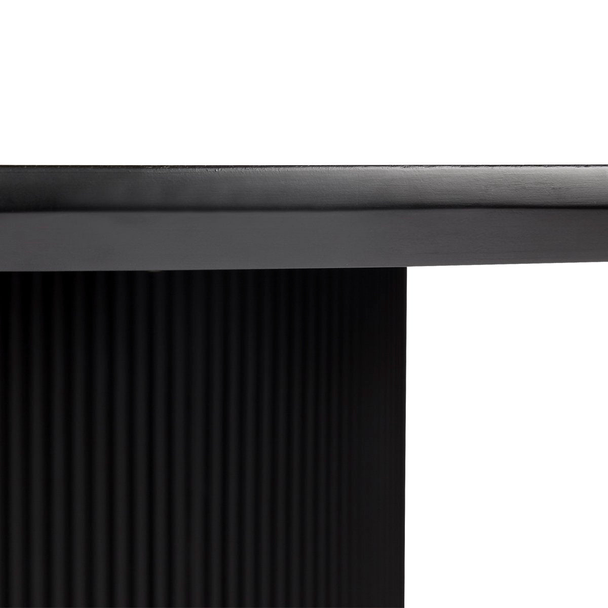 Arlo Oval Dining Table - 2.4m Black ** Offline pending re-order
