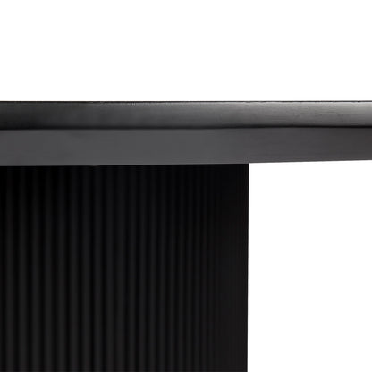 Arlo Oval Dining Table - 2.4m Black