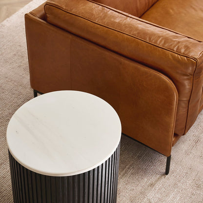 Keaton 2.5 Seater Sofa - Light Brown Leather