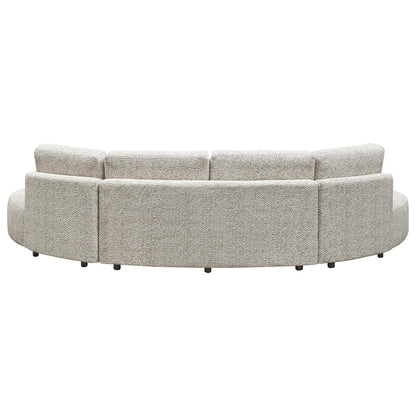 Oriel Modular 5 Seater Sofa - Speckle Brown Boucle