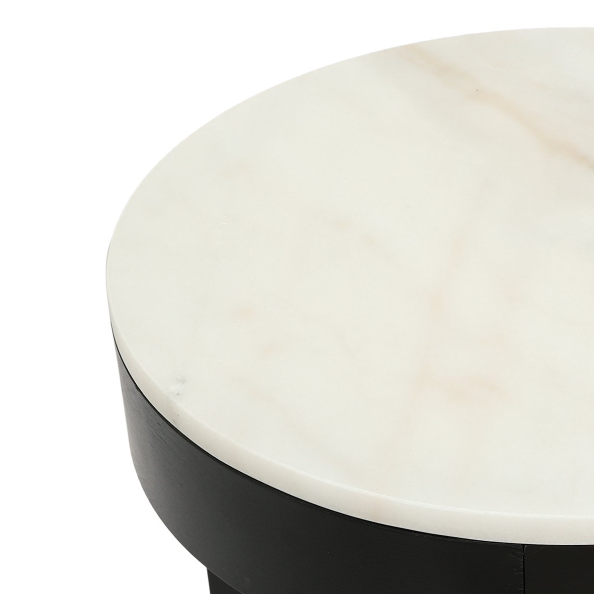 Oliver Marble Side Table - Large Black