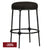 Heston Black Kitchen Stool - Black Linen