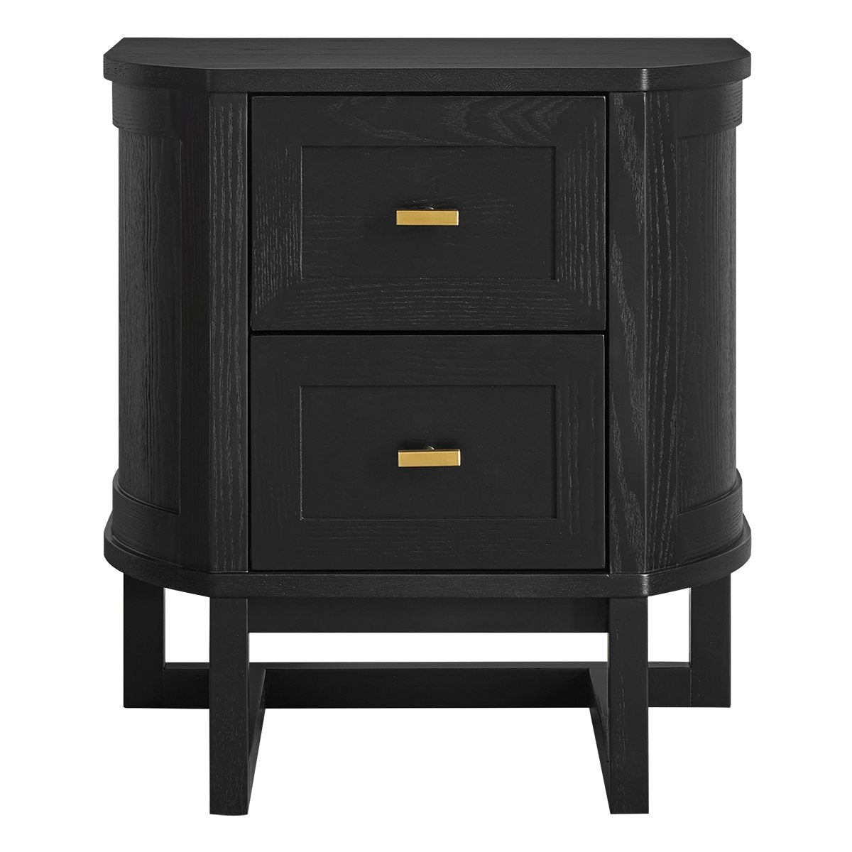 Theodore 55x50cm Bedside Table - Black