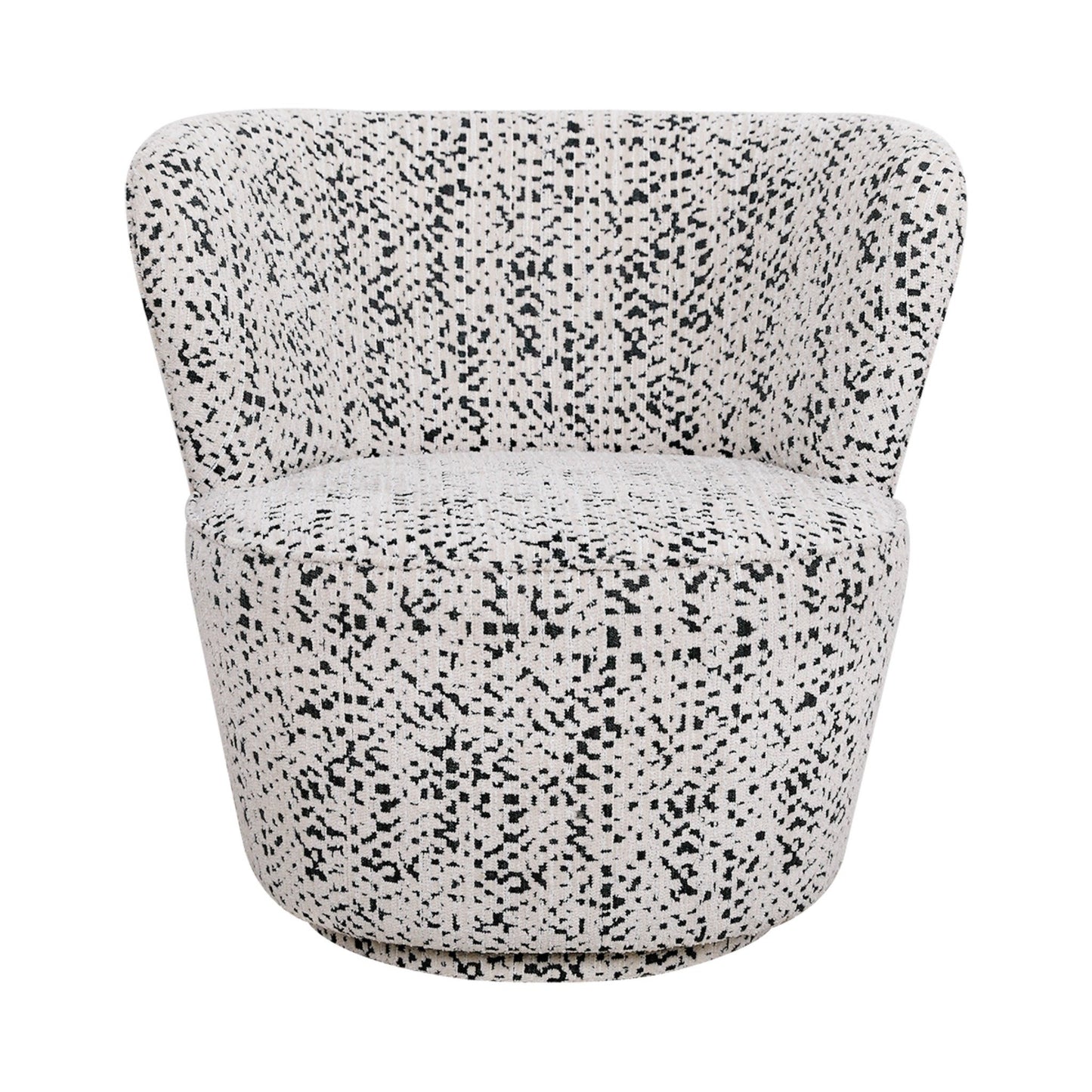 Alberta Swivel Chair - Charcoal Jacquard