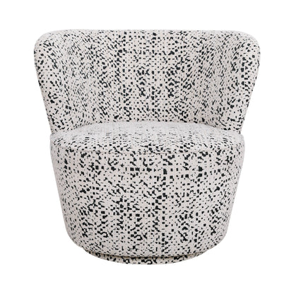 Alberta Swivel Chair - Charcoal Jacquard