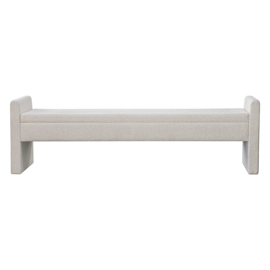 Brigitte Bench Ottoman - Speckle Ecru