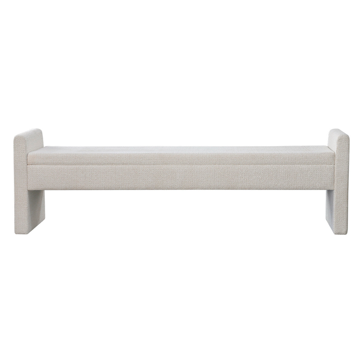 Brigitte Bench Ottoman - Speckle Ecru