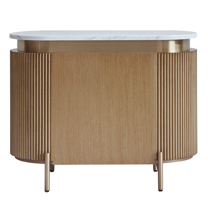 Demarco 76x60cm Bedside Table - Antique Gold