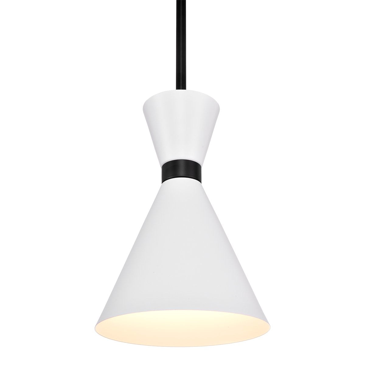 Oslo Pendant - White w Black