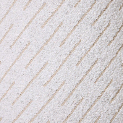 Orta Stool - White Jacquard