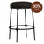 Heston Black Kitchen Stool - Black Linen