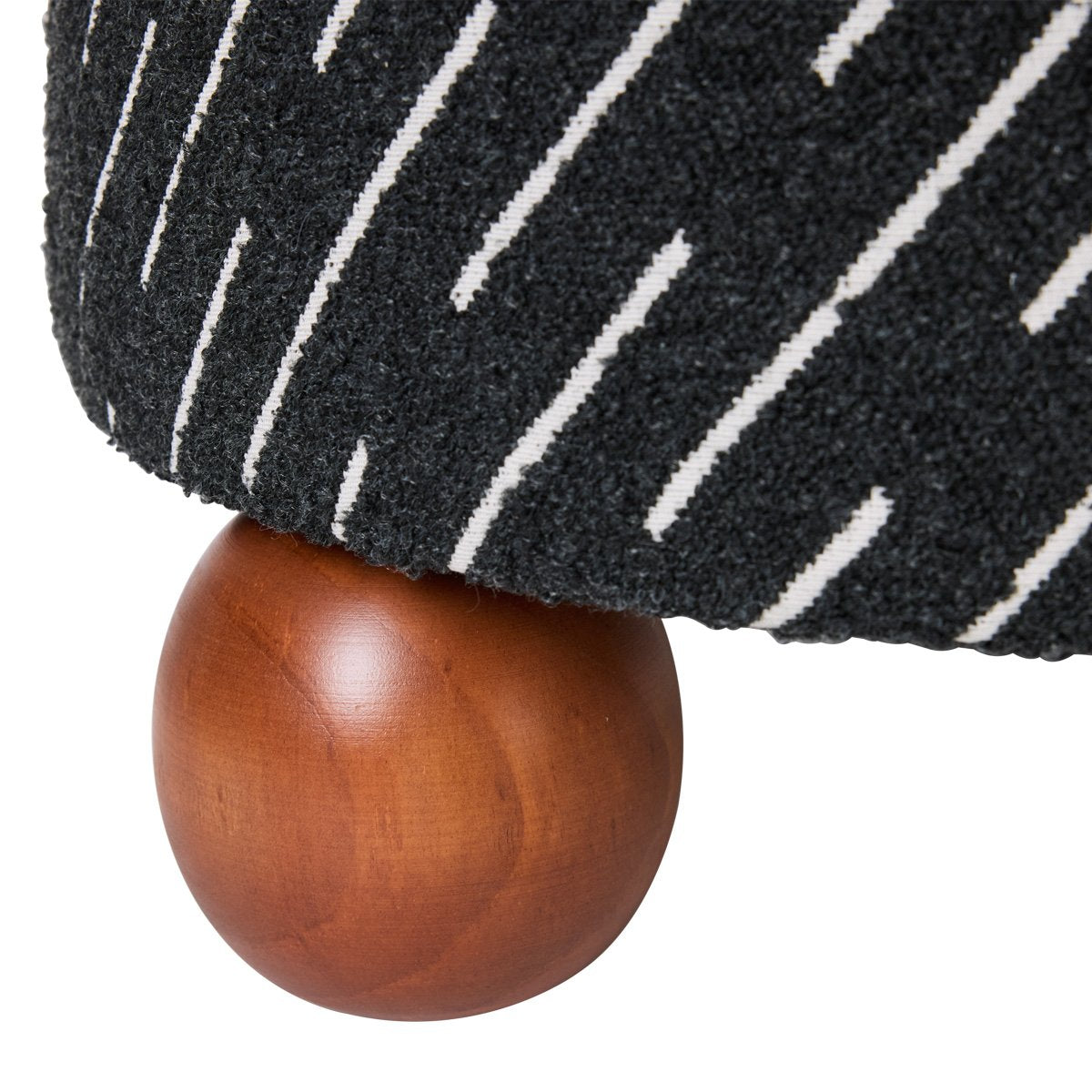 Orta Stool - Black Jacquard – view 5