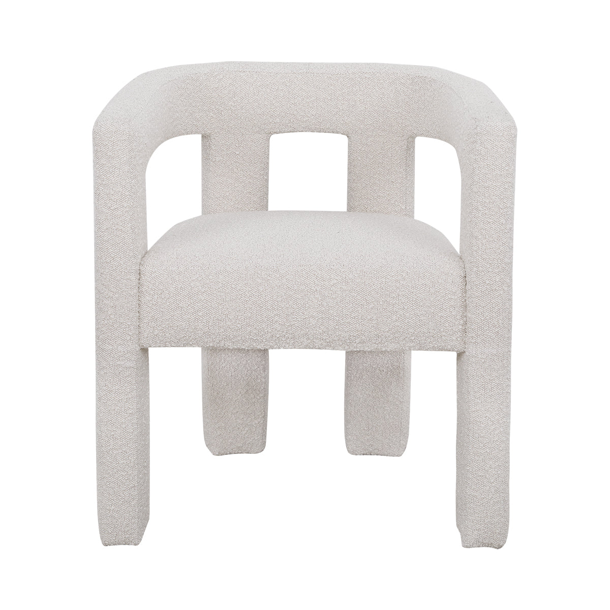Lorenzo Arm Chair - Ivory Boucle