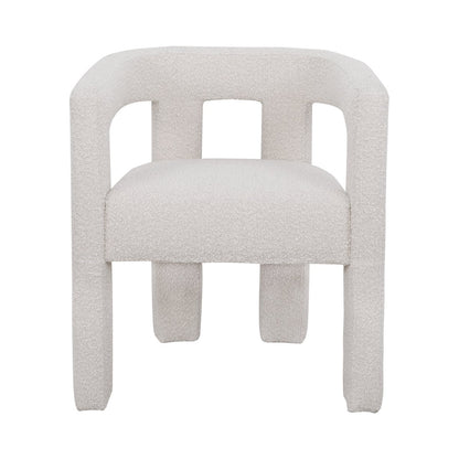 Lorenzo Arm Chair - Ivory Boucle