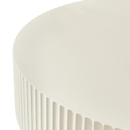 Avery Round Coffee Table - Ivory