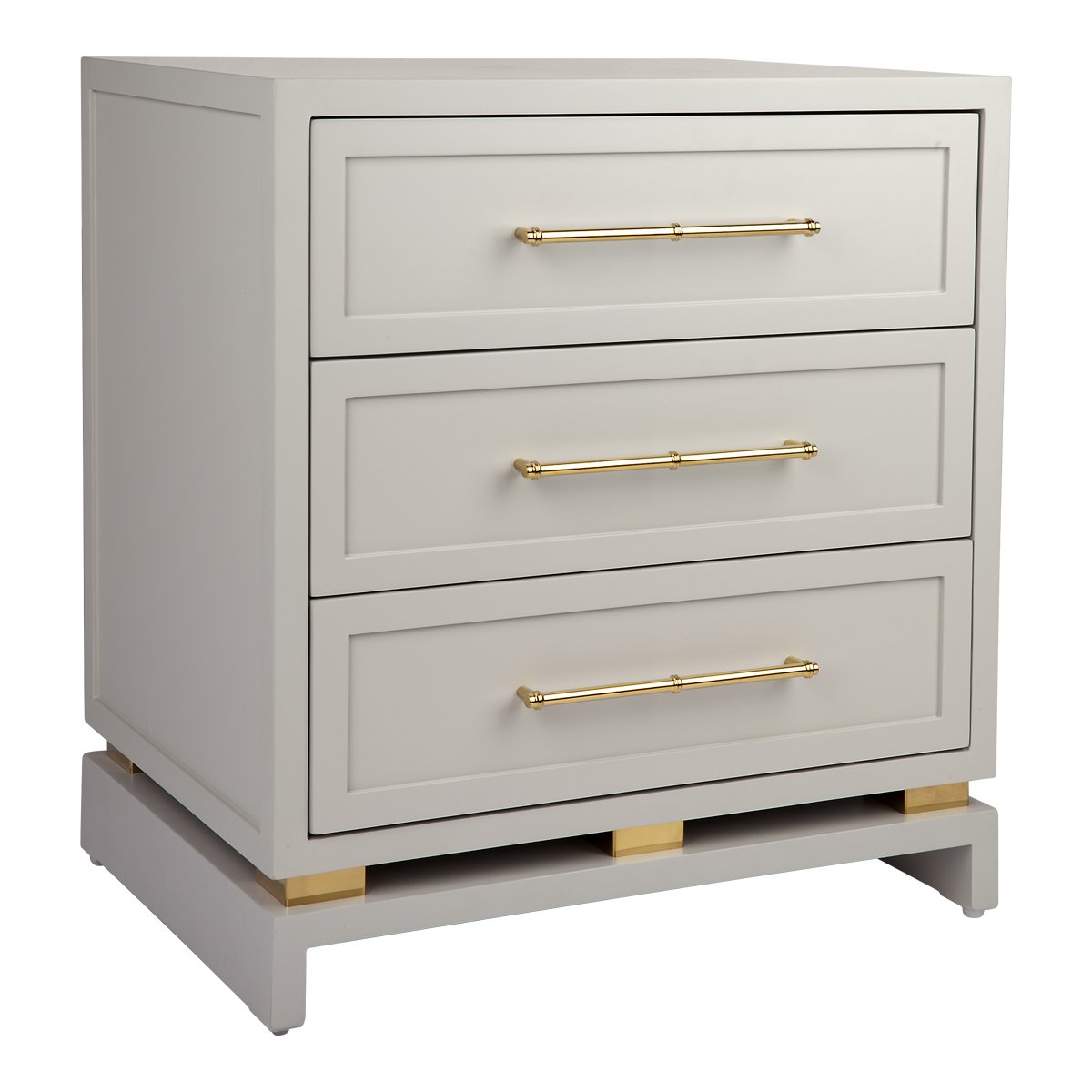 Pearl Bedside Table - Large Grey Set of 2