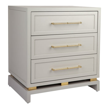Pearl Bedside Table - Large Grey Set of 2