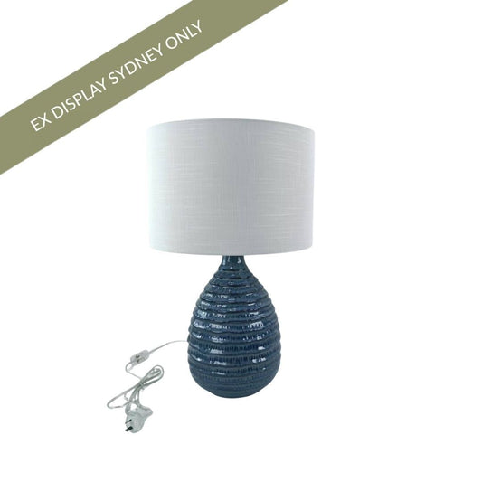 Montego Table Lamp - Blue - OUTLET NSW