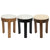 Oliver Marble Side Table - Small Oak.