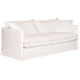 Palm Beach 3 Seater Slip Cover Sofa - White Linen