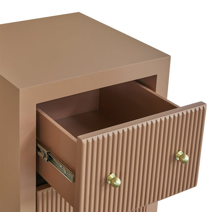 Ariana Bedside Table - Petite Mocha Mousse Set of 2