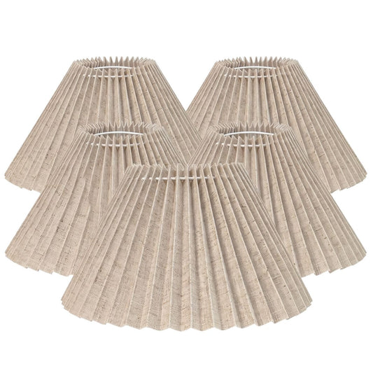 Anya Pleated Empire Shade - Small Natural - Bulk Buy Qty 5