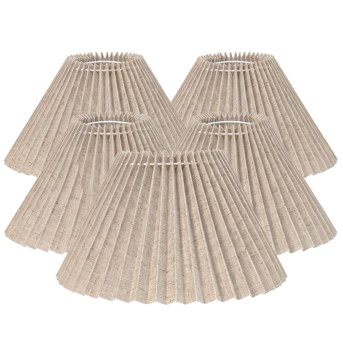 Anya Pleated Empire Shade - Medium Natural - Bulk Buy Qty 5