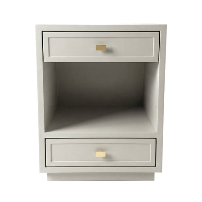 Logan Bedside Table - Small Grey
